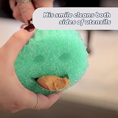 Scrub Daddy 8 Sponge Set Colors Scratch-Free Sponges for Dishes &amp Home Odor Resistant Scrubbers Soft in Warm Water Firm in Cool Deep Cleaning Dishwasher Safe Multi-use Functional Ergonomic