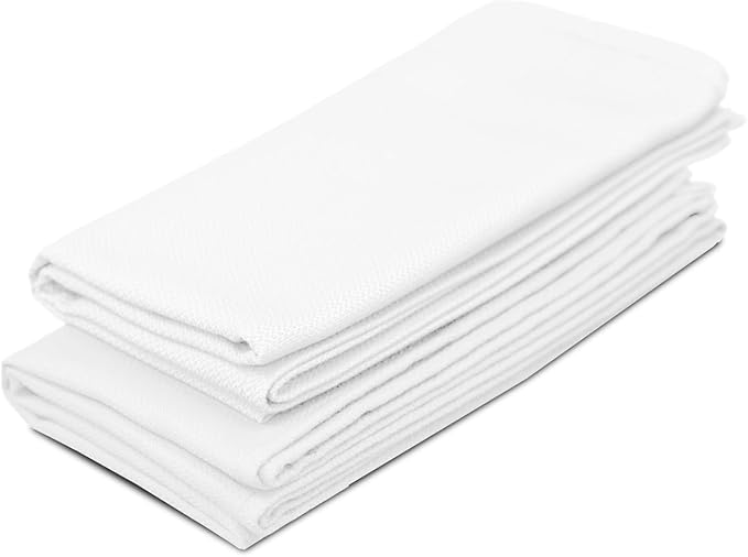 Avalon Towels Surgical Huck Towels (Pack of 12) Size 17x26 Inches 100% Cotton Cleaning Cloths Multi-Purpose Perfect for Hospitals and Home (White)