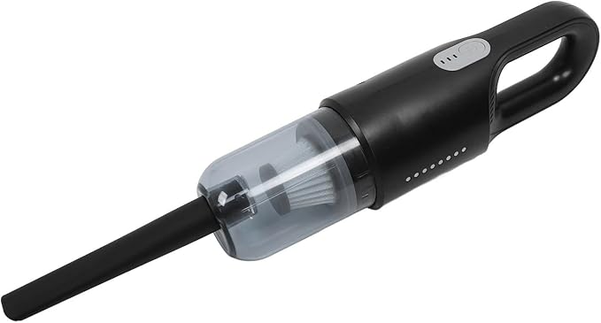 Cordless Vacuum Cleaner Powerful Suction Wet Dry Vacuum Cleaner with Mop 400ml Dust Box for Pet Hair (Black)