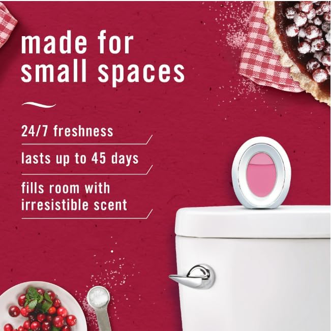 F.e.b.r.e.z.e Small Spaces Air Freshener 4 Count (Pack of 1) (Cranberry Crumble)