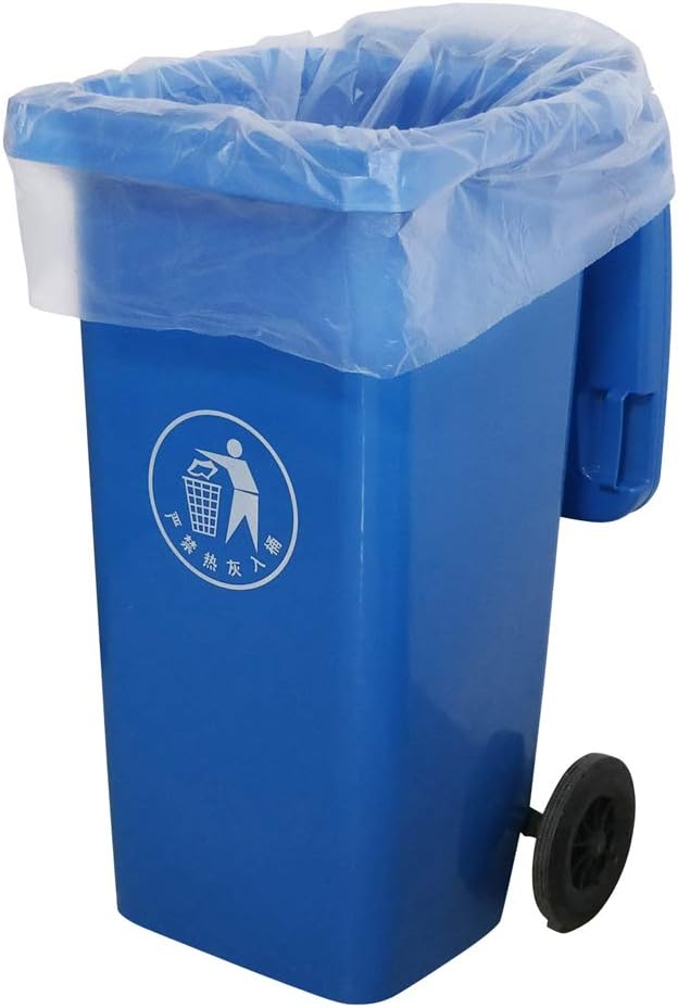 Ramddy Clear Large Trash Bags 30 Gallon Leaf and Lawn Bags 70 Counts