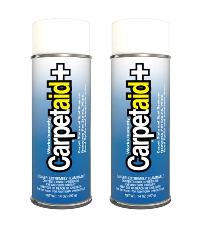Carpet Aid Spot &amp Stain Remover – Removes Oil Grease Ink Coffee Pet Urine &amp Lipstick from Carpets Rugs &amp Upholstery