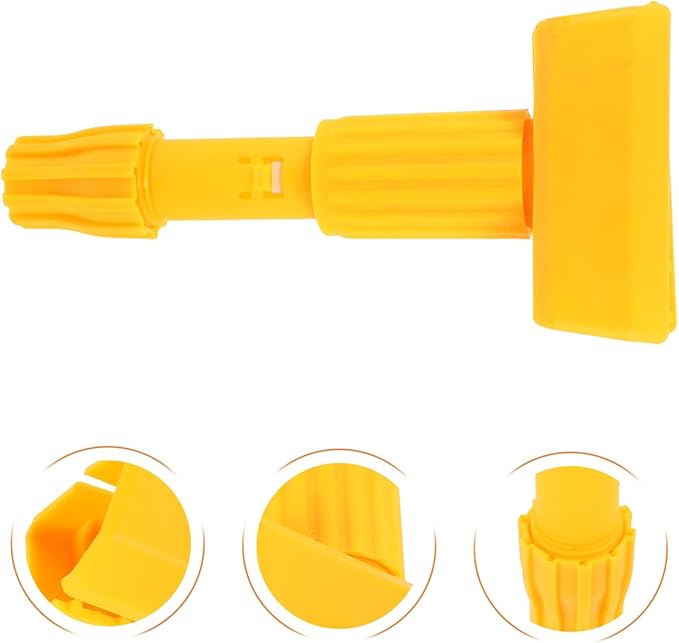 2pcs Detachable Mop Head Clamp Floor Mop Replacement Holder Head Clip for Easy Maintenance Compatible with Tile and Laminate Floors