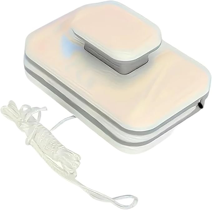 1PC Double-sided Magnetic Window Cleaning Brush Anti-pinch Design With Safety Rope Suitable For 3-10mm Thickness