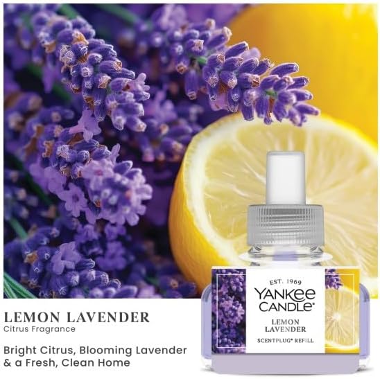 Yankee Candle ScentPlug Refill Lemon Lavender 0.625 Fl Oz (Pack of 4)