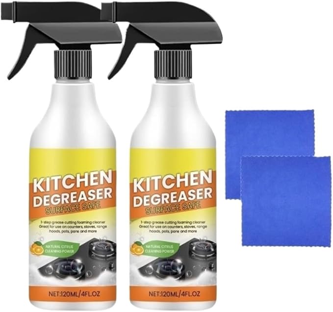 Kitchen Degreasing Foam Cleaner Household Kitchenware Stain Cleaner Multipurpose Foam Cleaner Spray for Range Hood Foam Cleaner