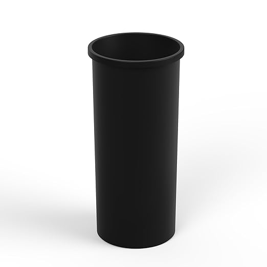 22 Gallon Black Round Waste Basket | 88 Qt Trash Can