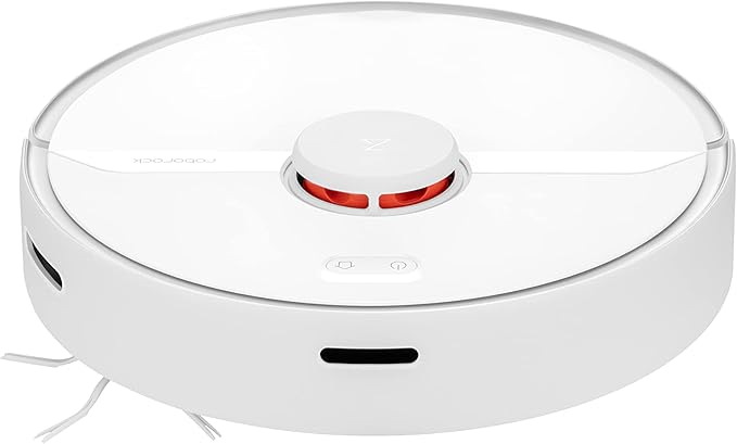 Roborock S6Pure Robot Vacuum Robotic Vacuum Cleaner and Mop with Adaptive Routing Multi-Floor Mapping Selective Room Cleaning Super Strong Suction Extra Long Battery Life Works with Alexa(White)