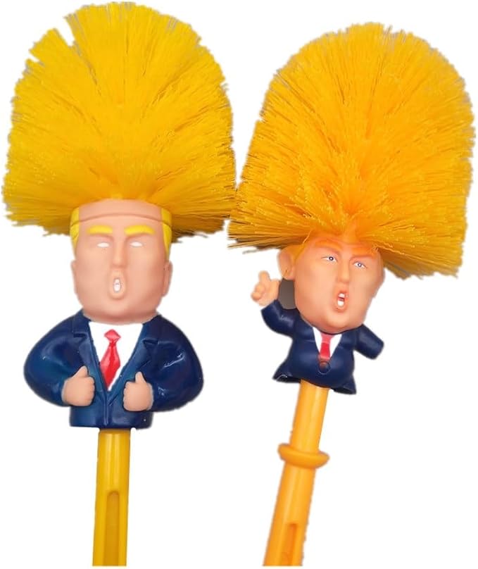 2PCS SetFunny Toilet Brush SetsCompact Size Toilet Bowl Brushes and Holder Toilet Brushes for Bathroom Tools