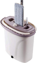 Mop Bucket with 2 Pads 360° Swivel Easy Self Cleaning Flat and Buckets Set Handwash Free Wet and Dry Use On Floor