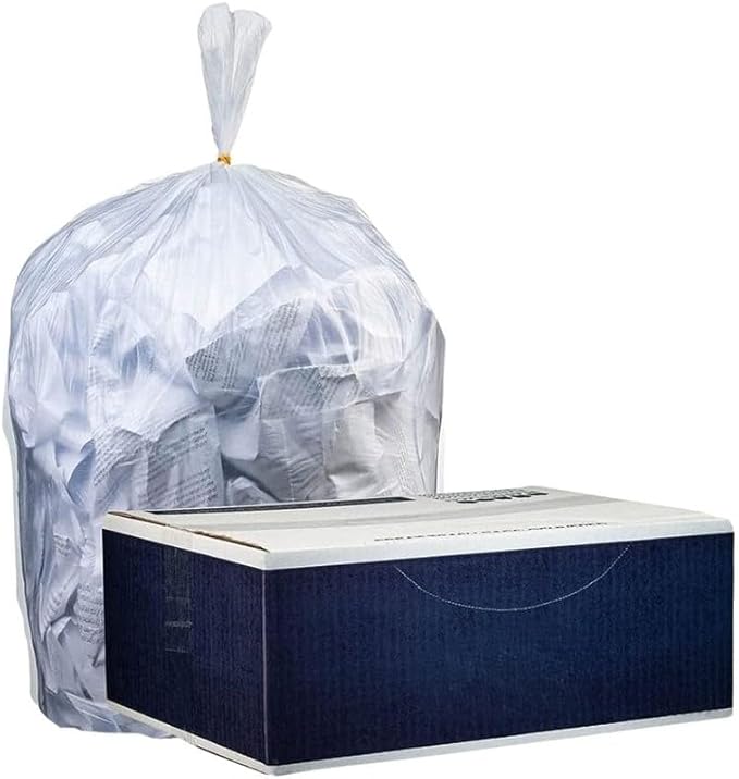 33 Gallons Trash Bag - Natural/Clear 16 Mic Hd 33 X 40 250/Case