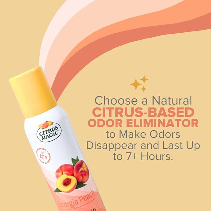 Citrus Magic Odor Eliminating Air Freshener Spray Assorted Fragrances - Georgia Peach Dragonfruit Citrus and Sage Grapefruit