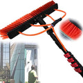 Glass Cleaning Brush Home Water Fed Telescopic Pole Kit Solar Panel Brush Rotating for Photovoltaic PanelTelescopic Water Fed Pole Kit with 55cm Brush - Extendable Cleaner for Conservatory
