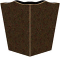 Marye-Kelley WB669-Brown Paisley Wastepaper Basket