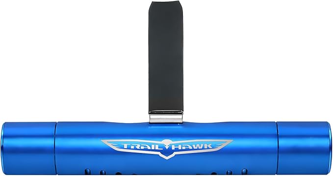 iPick Image for Jeep Trailhawk Car Vent Air Freshener Clip - Official Licensed Blue Aluminum with Adjustable Window + 10 Refill Sticks