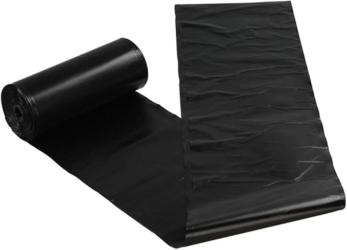 Ramddy 150 Count Medium Trash Bags 8 Gallon Black Trash Can Liners