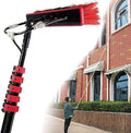 Telescopic Glass Cleaning BrushWater Fed Pole Kit 3.6M 5. 6M 7.2M 9M 11M Outdoor Window Cleaning Pole Water Fed Telescopic Brush with Hose Spray Solar Panel Cleaning Sys
