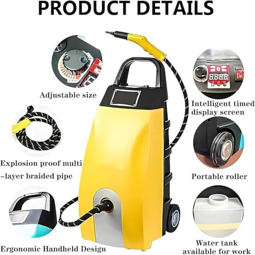 Handheld Steam Cleaner 3.5l 6-in-1 Multipurpose Portable Steamer 2500w High Pressure Steam Washer Jet Washer 40 - sec Heat - Up for Home Furnishings Range Hoods