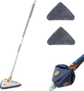 360 Degree Rotating Triangle Cleaning Mop Rotating Adjustable Cleaning Mop 2 Reusable Washable Pads 12027(N)