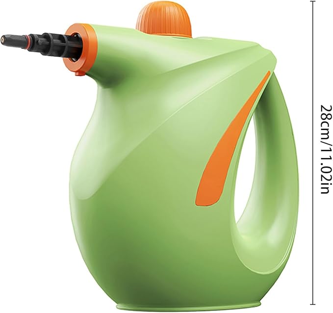 700ml Handheld High Pressure Steam Cleaner1200w High Temp Portable Steamer Machine with 7PCS Accessories for HomeCardustGreaseGroutTileCouch (Green)