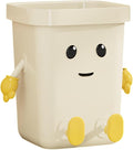 Creative Trash Can Dustbin Sturdy Cartoon Multifunctional Wastebasket Household Compost Bucket for Office Home Dorm Kitchen Sitting 12L