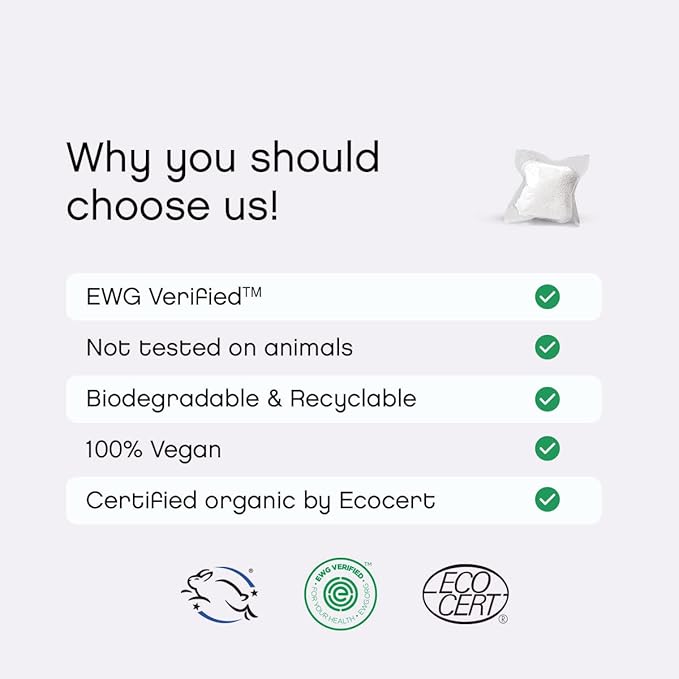 AspenClean | Laundry Pods | Lavender and Lemongrass | Made for Sensitive Skin | Zero Plastic | Non - Toxic | 100% Natural | EWG Verified - 36 Count