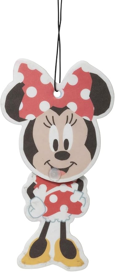 Plasticolor Disney Minnie Mouse Wiggler Air Freshener Fun Hanging Car Accessory Cherry Scent 6 Pack