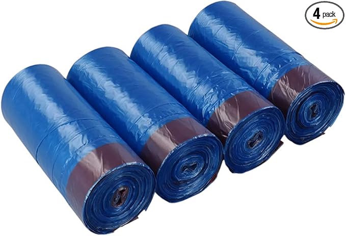 Bringer 3 Gallon Small Drawstring Trash Bags Blue Garbage Bag 200 Counts F