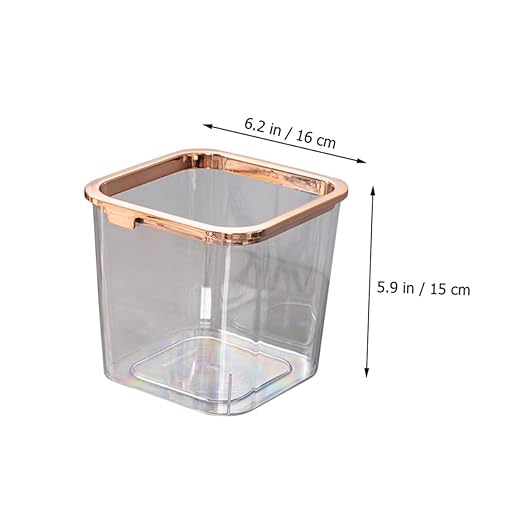 DECHOUS 2pcs Storage Bins Trash Can Pressure Ring Heavy Duty Garbage Bin Wastebasket Kitchen Garbage