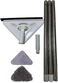 3/5PCS Extended mop Large Triangular with Thickened Rod for Wiping Glass Ceiling Cleaning Bathroom Kitchen Ceramic ti(1 mop 2 mops)