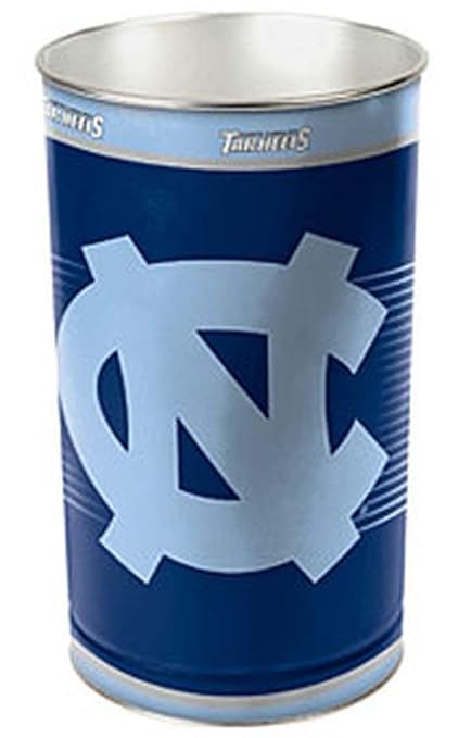 WinCraft North Carolina Tar Heels NCAA Tapered Wastebasket (15 Height)