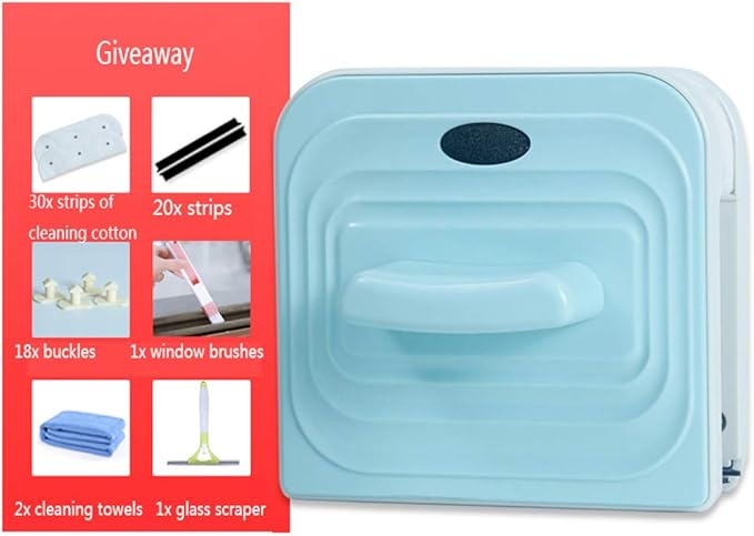 Magnetic Window Cleaner Double-Side Magnetic Glass Cleaner Window Cleaner Glider Washing Brush Equipment Glass Wiper Cleaning Tool for High-Rise and Car Glazed Window Thickness