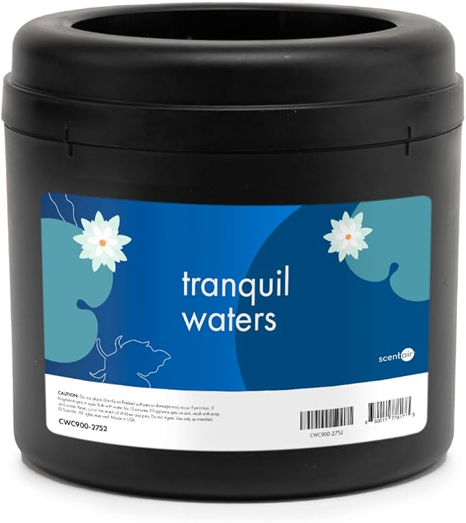 ScentAir Whisper Home Monthly Plug-in Refill Fragrance Cartridge for Home and Office Tranquil Waters