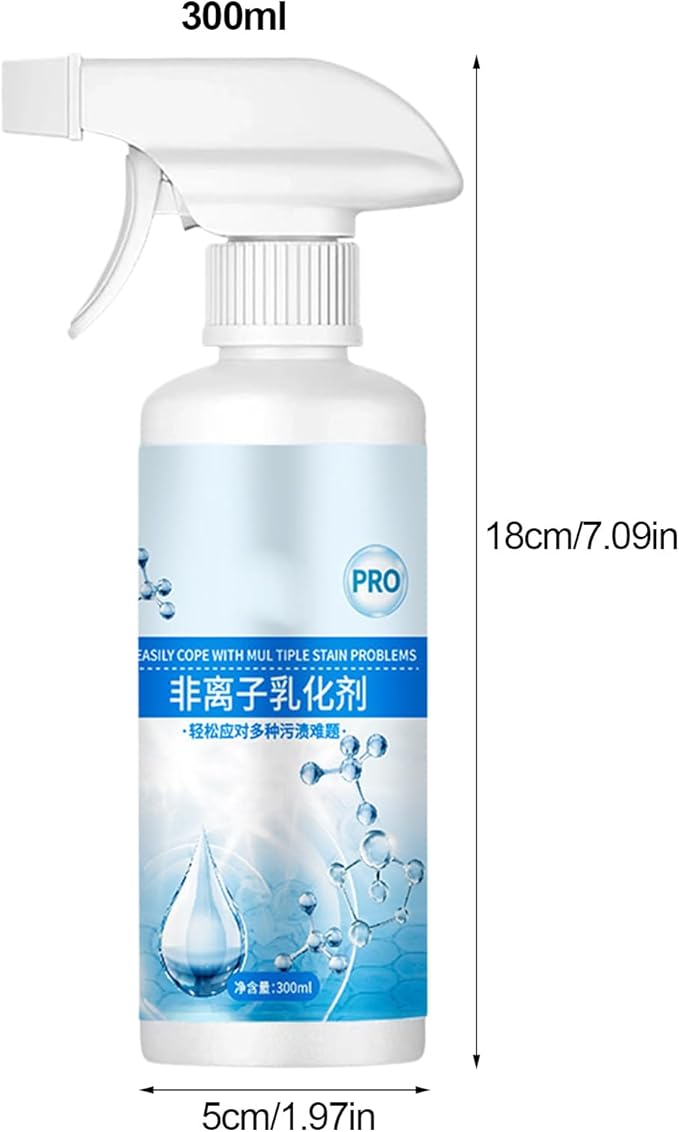 300ml Stain Treater Spray Laundry Stain Remover Clothing Cleaner Spray Powerful Stains Remover For Grease Oil &amp Underarm Stains On Fabrics Fits Cotton Linen &amp Synthetic Clothes