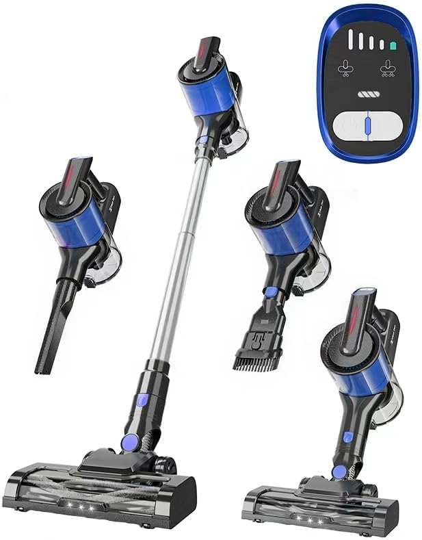 Hearten Cordless Vacuum Cleaner for Home use Strong Suction (Blueb)