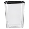 VICASKY Transparent Square Plastic Garbage Bin Wastebasket for Home Office Bathroom Bedroom with Non-deforming Design Easy to Clean Modern Storage Container