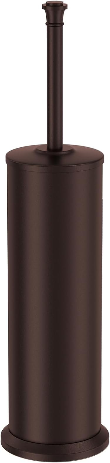 Bronze Toilet Brush and HolderExtra Long Handled Toilet Brush for BathroomStainless Steel Heavy Duty Toilet Bowl BrushRemovable Inner BowlDeep Cleaning Dense Bristles Cleaner Brush -Space Saving