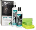 Shieldon Sink Care Kit – Cleaner &amp Nano Sealer for Granite Composite Ceramic &amp Natural Stone Sinks – Restores Shine Repels Stains Grease &amp Hard Water – 2 Sponges &amp Microfiber Cloth