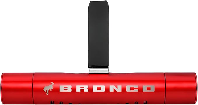 iPick Image for Ford Bronco Red Aluminum Car Vent Air Freshener Clip with adjustable window and 10 Refill Sticks - Official Licensed