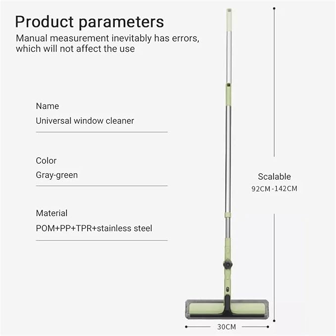 Extendable Double-Sided Window High Window Cleaning All-Purpose Cleaning Tools for Glass Walls and Floors ﻿