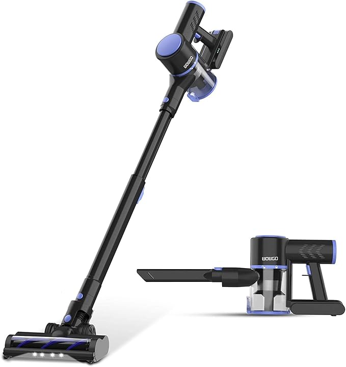Cordless Vacuum Cleaner 4-in-1 Vacuum Cleaners for Home Handheld Vacuum Cleaner with 40 mins Runtime Stick Vacuum for Apartment Carpet Black 1 Battery