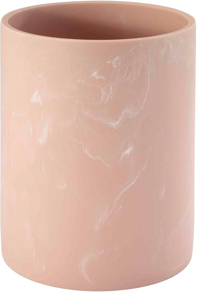 Nicole Miller - Wastebasket Decorative Trash Can Dorm Room Essentials (Kendall Collection Clay)