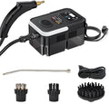 Handheld Steam Cleaner 1600w High-Pressure and High-Temperature Steam 3 Adjustable Speeds for Multi-Functional Cleaning 1200ml Large-Capacity Water Tank (Black)