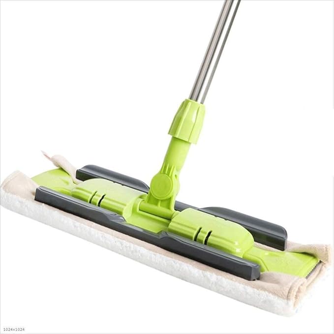 Mop - Self Wringing Mop Lazy Flip Flat Mop Spin Wet and Dry Flip Mop with Stainless Steel Handle