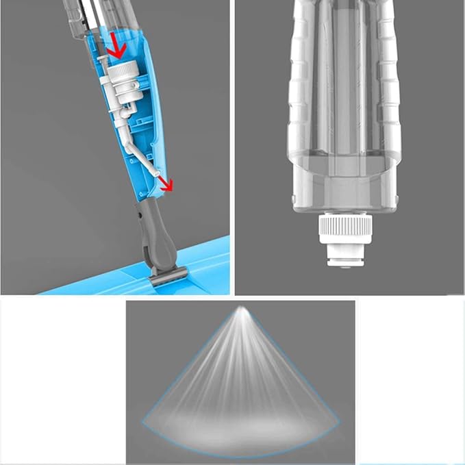Mop - Effective Cleaning Area Flat Mop with Mop Pads Hardwood Floor Cleaning Microfiber Wet Mops