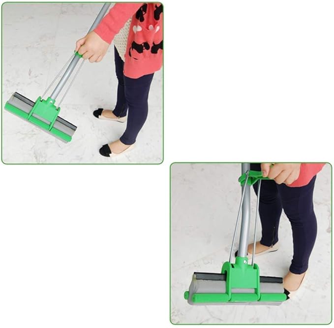 Microfiber Hardwood Floor Mop with Flat Mop Pads Stainless Steel Handle and Extension