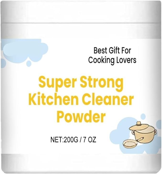 Kitchen Degreaser Cleaning Powder - Heavy-Duty Stain Remover For Ovens Stovetops Sinks &amp More(3PCS)