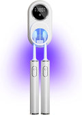 Toothbrush Cleaner &amp Toothbrush Holder Cleaning and Air Drying LED Smart Screen Rechargeable Wall Mount Toothbrush Holder for Bathrooms
