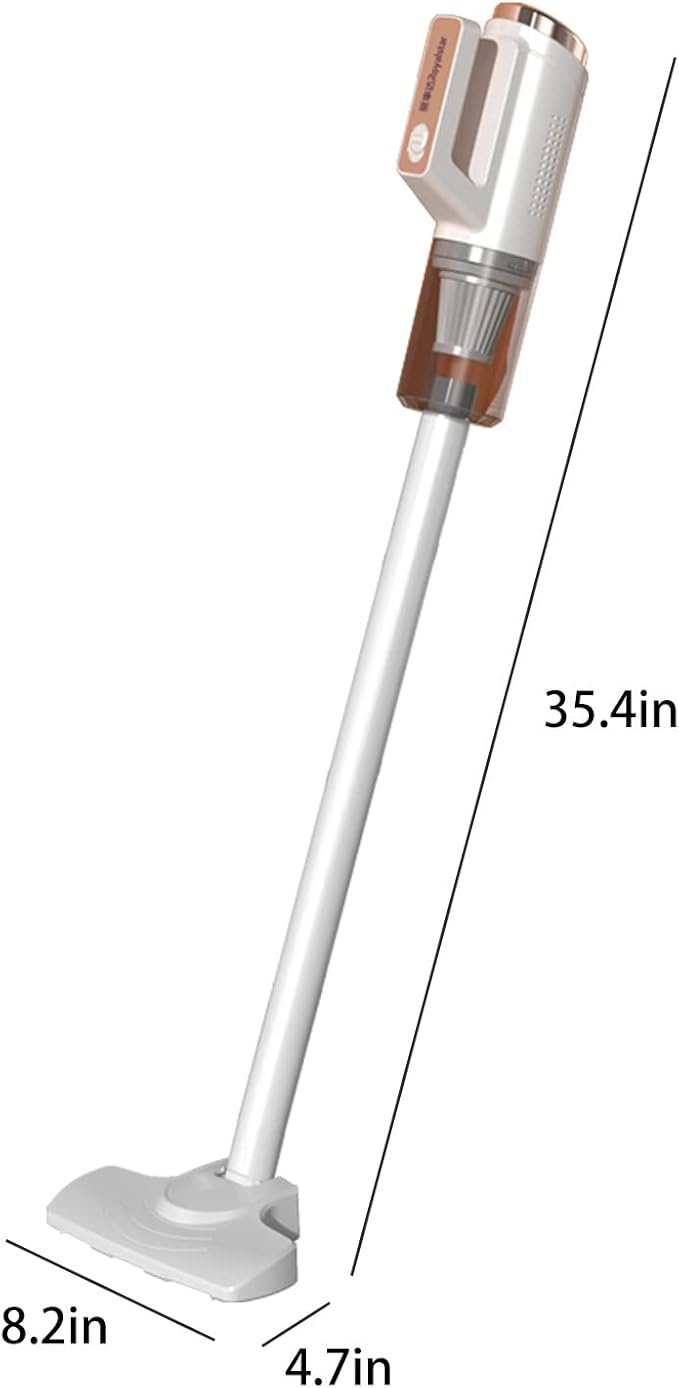Portable Cordless Stick VacuumLong Runtime High Power Suction Vacuum CleanerLight Weight Household Vacuum Cleaner for CarpetHardwood FloorPet Hair