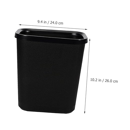 Thickened Plastic Wastebasket Garbage Container for Living Bathroom Bedroom Office Hotel Opening Trash Bin Without Lid Sturdy Waste Bucket for Home and Dorm Use